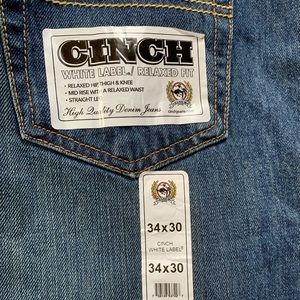 BRAND NEW 34/30 White Label Cinch Jeans